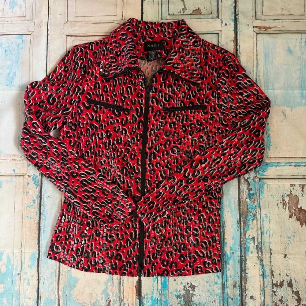 Nabi leopard print jacket